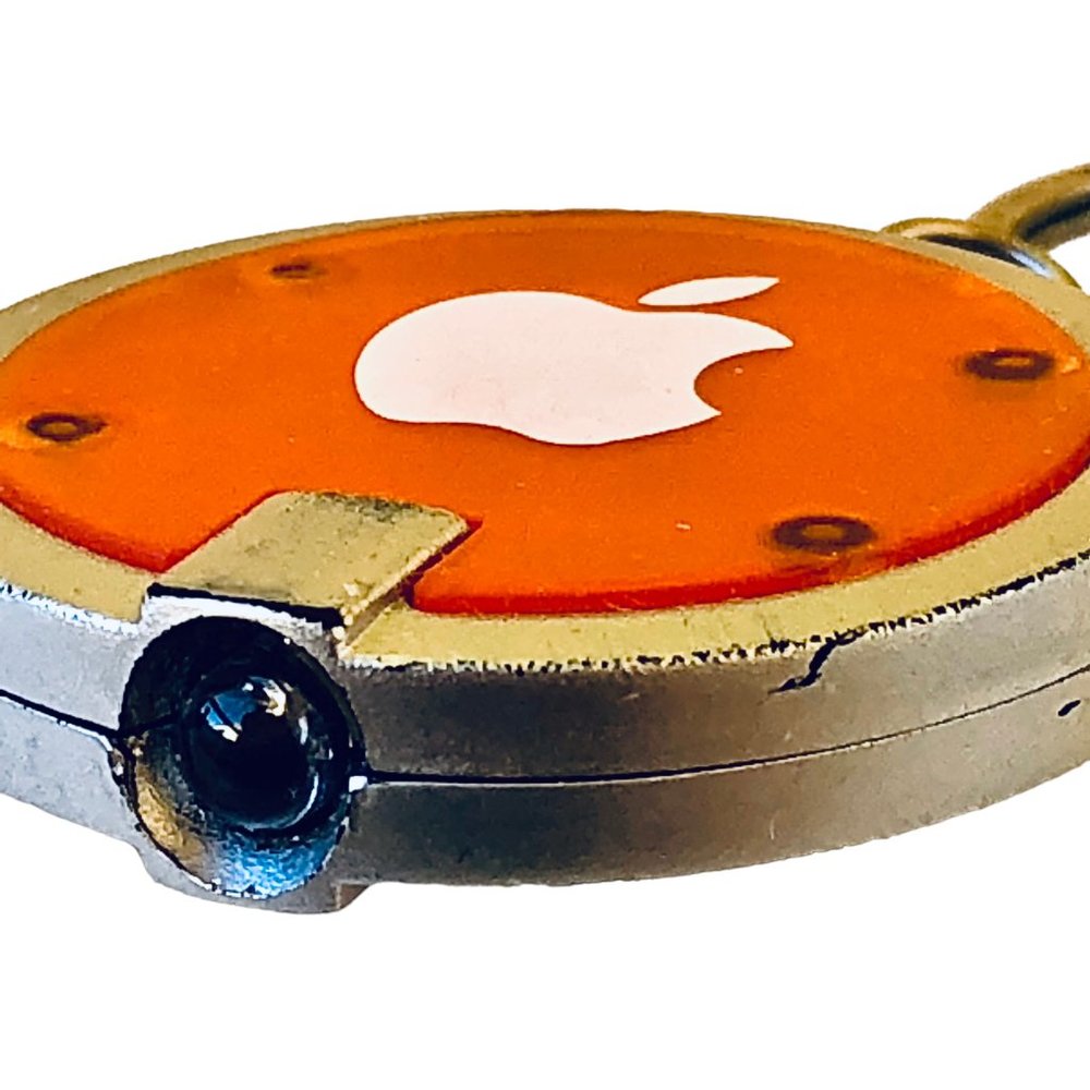 Apple Computer Logo Keychain & Mini LED Flashlight used AS IS - Picture 7 of 10